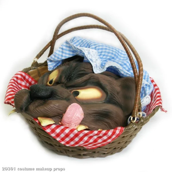 Basket With Wolf's Head
