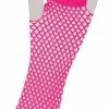 80's Neon Pink Long Fishnet Adult Gloves