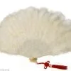 White Marabou Fan